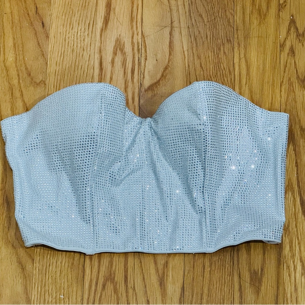 NWT  VICTORIA’S SECRET RHINESTONE CORSET TOP IN SIZE 36B